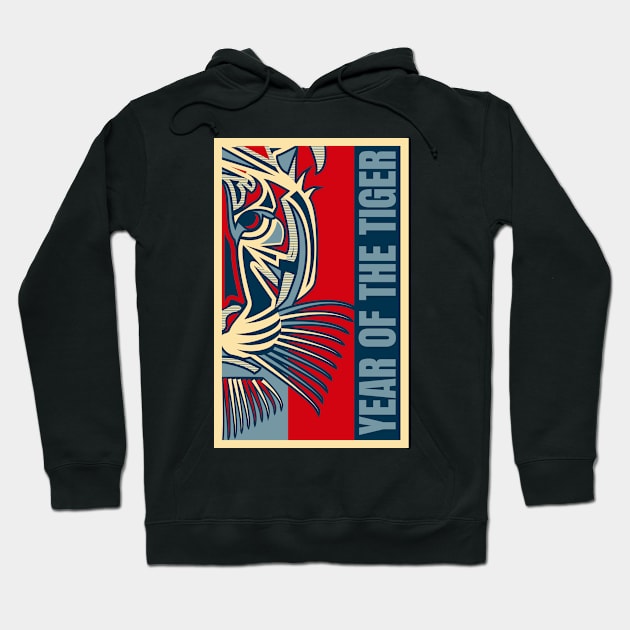 Year of The Tiger Hoodie by R4Design